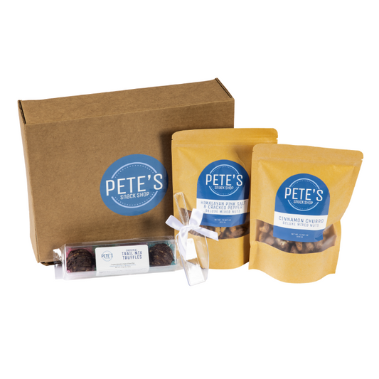 Snack and Scoop Box - Mixed Nuts - Trail Mix Truffles - Pete's Snack Shop