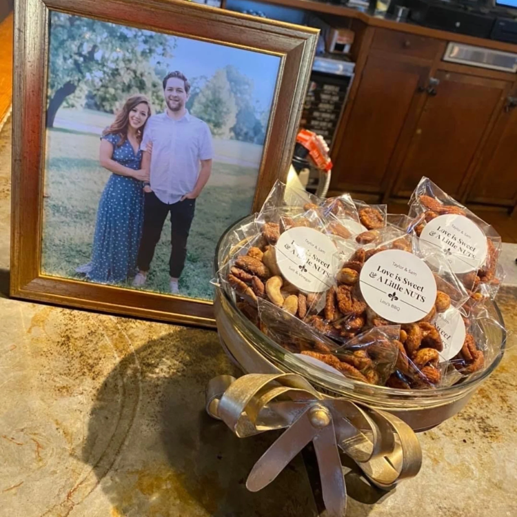 Custom Mixed Nut Party Favors - Wedding Special Event Occasion Rehearsal Dinner - Pete's Snack Shop